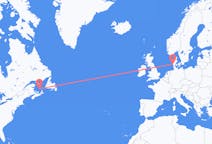 Flyg från Les Îles-de-la-Madeleine, Quebec, Kanada till Esbjerg, Danmark