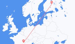 Flyrejser fra Kuopio, Finland til Chambery, Frankrig