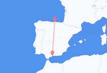 Vluchten van Malaga, Spanje naar Santander, Spanje