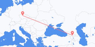 Lennot Georgiasta Tšekkiin