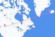 Flyreiser fra Kalispell, til Reykjavík