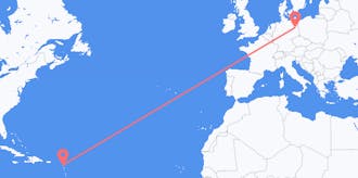 เที่ยวบินจากแอนติกาและบาร์บูดาไปยัง เยอรมนี