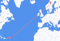 Lennot Antiguasta Östersundiin