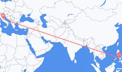 Flyreiser fra Iloilo City, Filippinene til Perugia, Italia