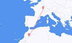 Flyrejser fra Zagora, Marokko til Dole, Frankrig