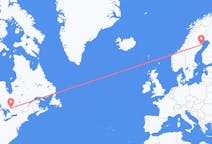 Voos da Baía Norte, Canadá para Skellefteå, Suécia