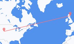 Flyg från Laramie, USA till Aberdeen, Skottland