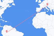 Flyg från Leticia, Amazonas, Colombia till Klagenfurt, Österrike