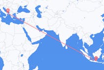 Flyrejser fra Surabaya, Indonesien til Brindisi, Italien