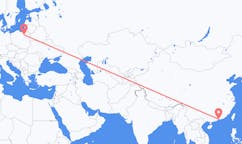 Flyreiser fra Shenzhen, Kina til Szczytno, Polen
