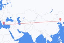 Lennot Shenyangista, Kiina Plakaan, Kreikka