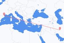 Flüge von Isfahan, der Iran nach Perpignan, Frankreich