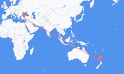 Lennot Whangareista, Uusi-Seelanti Konyalle, Turkki