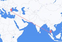 Flyreiser fra Alor Setar, til Istanbul
