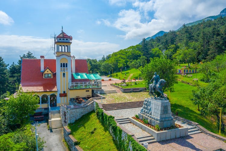 photo of view of Monument of the leaders to the freedom over Vratsa, Bulgaria.