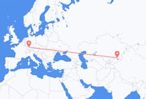 Flyreiser fra Almaty, til Stuttgart