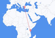 Flyreiser fra Dar-es-Salaam, til Kos