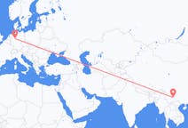 Flyreiser fra Kunming, Kina til Paderborn, Tyskland