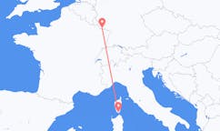 Vluchten van Figari, Frankrijk naar Saarbrücken, Duitsland
