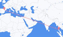 Flyg från Surat Thani Province, Thailand till Zaragoza, Spanien