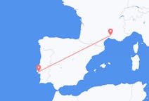 Flug frá Nimes, Frakklandi til Lissabon, Portúgal