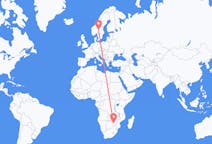Flyreiser fra Bulawayo, Zimbabwe til Rörbäcksnäs, Sverige