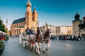 Tour della città di Cracovia in auto elettrica