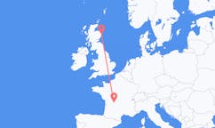 Flyg från Aberdeen, Skottland till Limoges, Frankrike