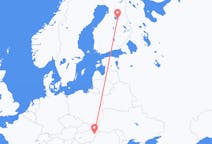 Voos de Debrecen, Hungria para Kajaani, Finlândia