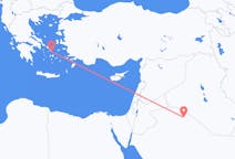 サウジアラビアのアラルから、ギリシャのミコノス島までのフライト