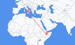 Flyreiser fra Gode, Etiopia til Catania, Italia