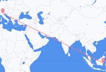 Flyrejser fra Balikpapan, Indonesien til Verona, Italien