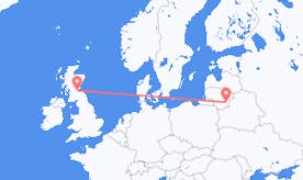 Flights from Scotland to Lithuania