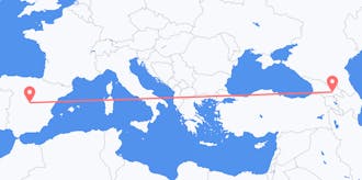 Flyrejser fra Georgien til Spanien