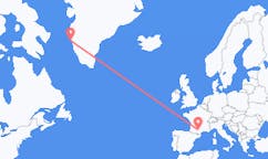 프랑스 카스트르에서 출발해 그린란드 마니초크에게(으)로 가는 항공편