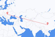 중국 면양에서 출발해 루마니아 사투마레에게(으)로 가는 항공편