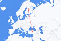 Loty z Kuopio, Finlandia do Nevşehiru, Turcja