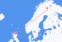 Lennot Invernessistä, Skotlanti Kolariin, Suomi