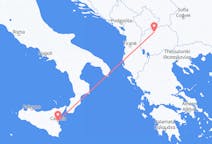 Flyg från Skopje till Catania