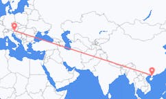 Flug frá Zhanjiang, Kína til Klagenfurt, Austurríki