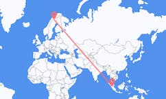 Flyreiser fra Pekanbaru, Indonesia til Kiruna, Sverige