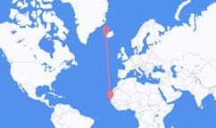 Vuelos de Dakar, Senegal a Reikiavik, Islandia