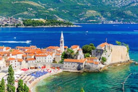 photo of a beautiful panorama view of Bečići is a town in the municipality of Budva, Montenegro.