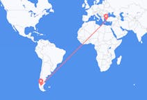 Flyrejser fra El Calafate, Argentina til Leros, Grækenland