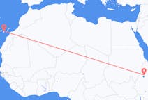 Flights from Gondar to Las Palmas