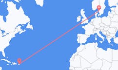Flyreiser fra San Juan, til Göteborg