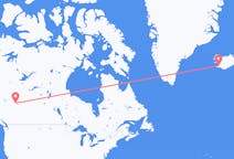Flüge von Grand Prairie, nach Reykjavík