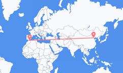 Flyreiser fra Tianjin, Kina til Melilla, Spania