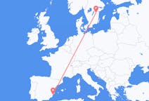 出发地 西班牙阿利坎特目的地 瑞典林雪平的航班