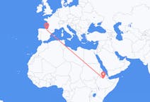 Flyrejser fra Dese, Etiopien til Vitoria, Spanien